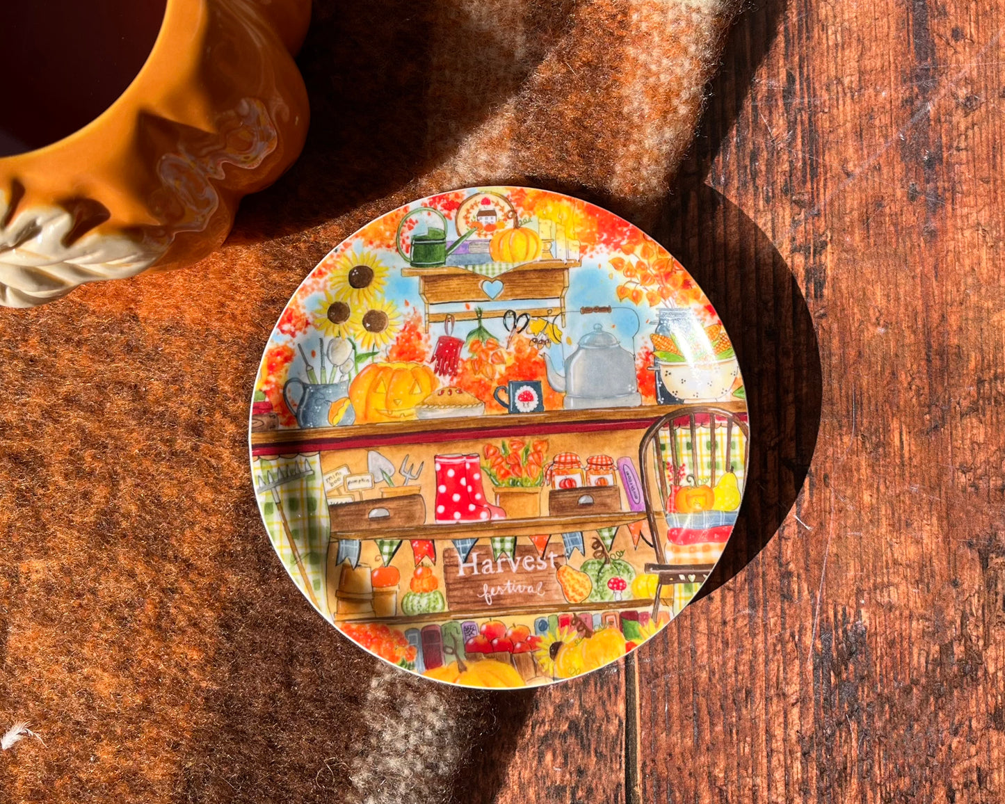 Set de 4 Sous-tasse "Promenade d'automne" (précommande - ÉDITION LIMITÉE)