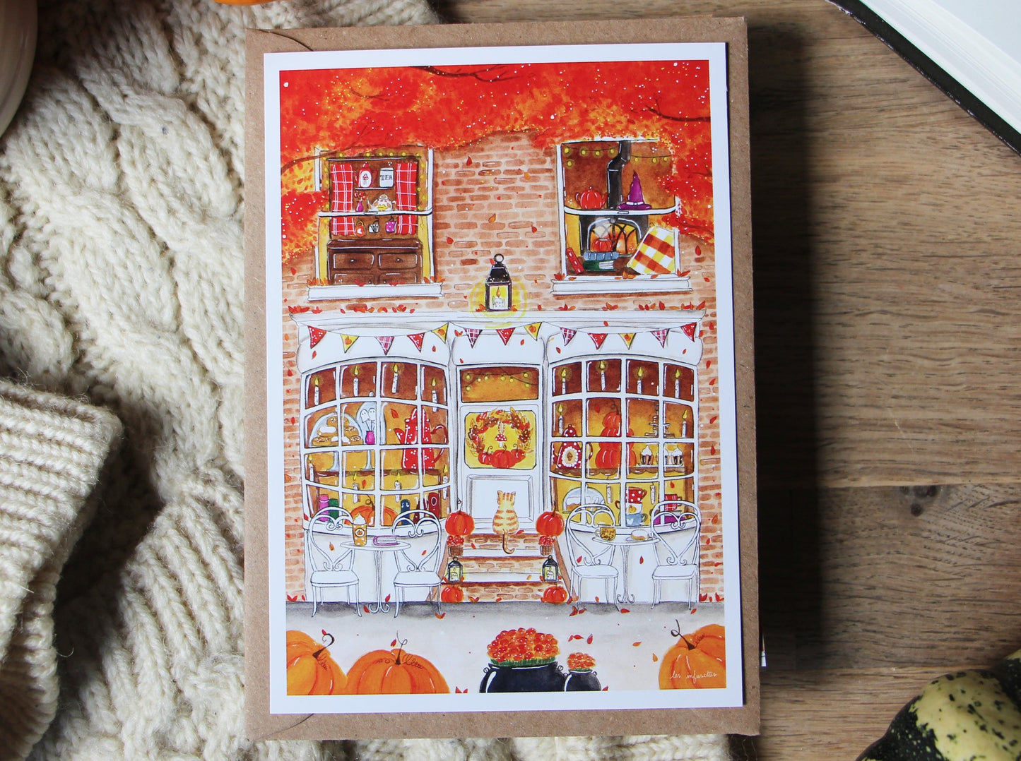 Poster - Autumn day at the tea room