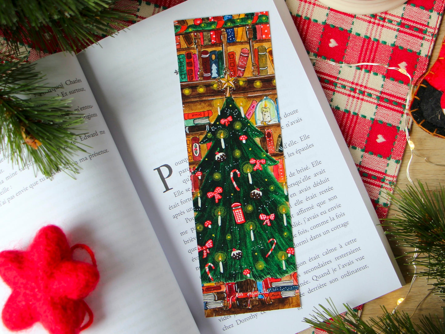 Bookmark - Christmas at the bookstore