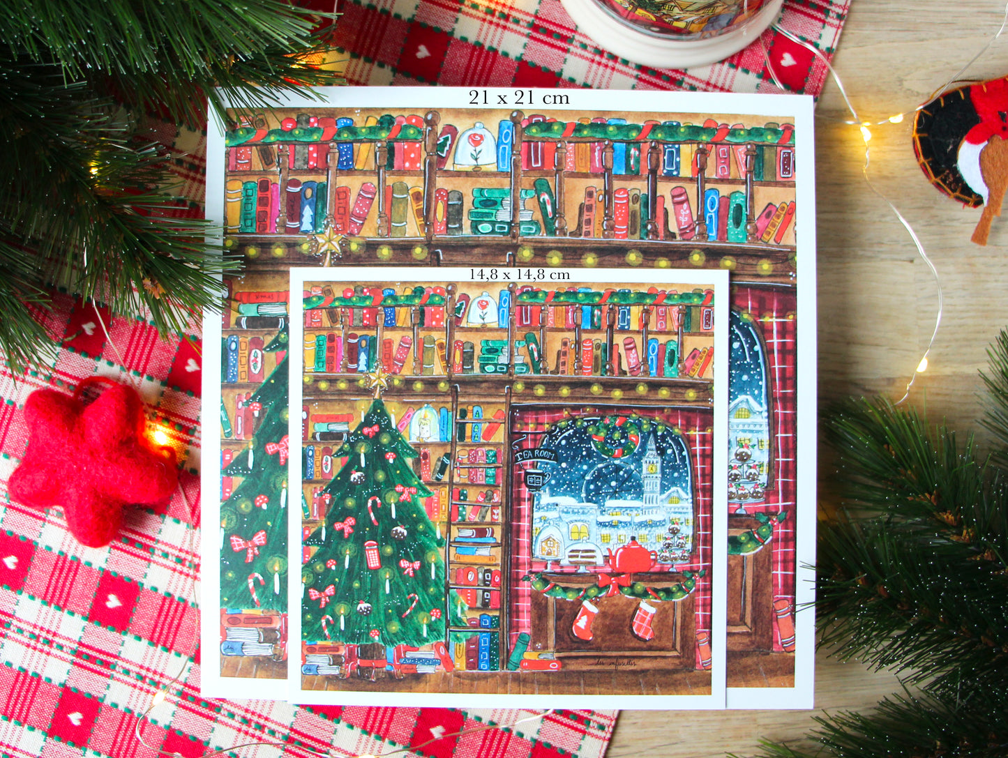Affiche - Noël à la librairie