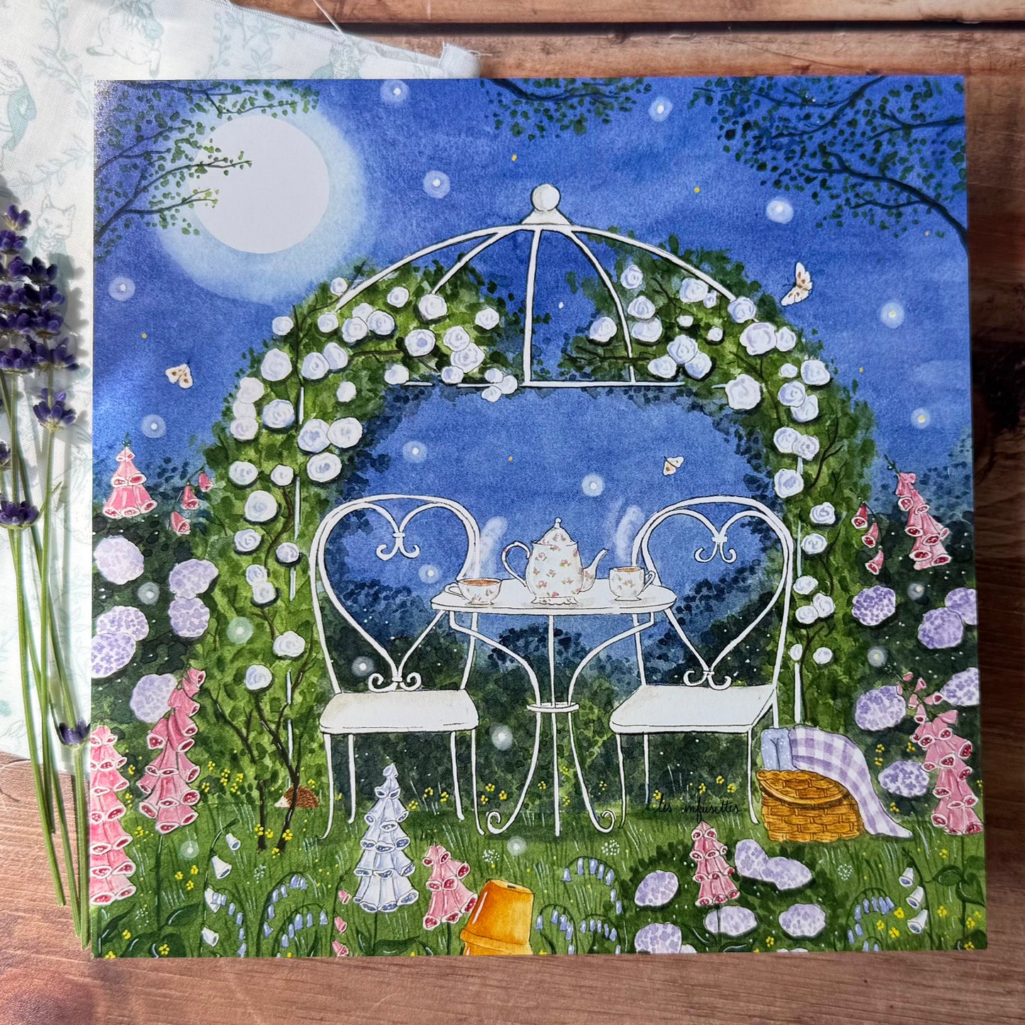 Affiche - Tea time au clair de lune