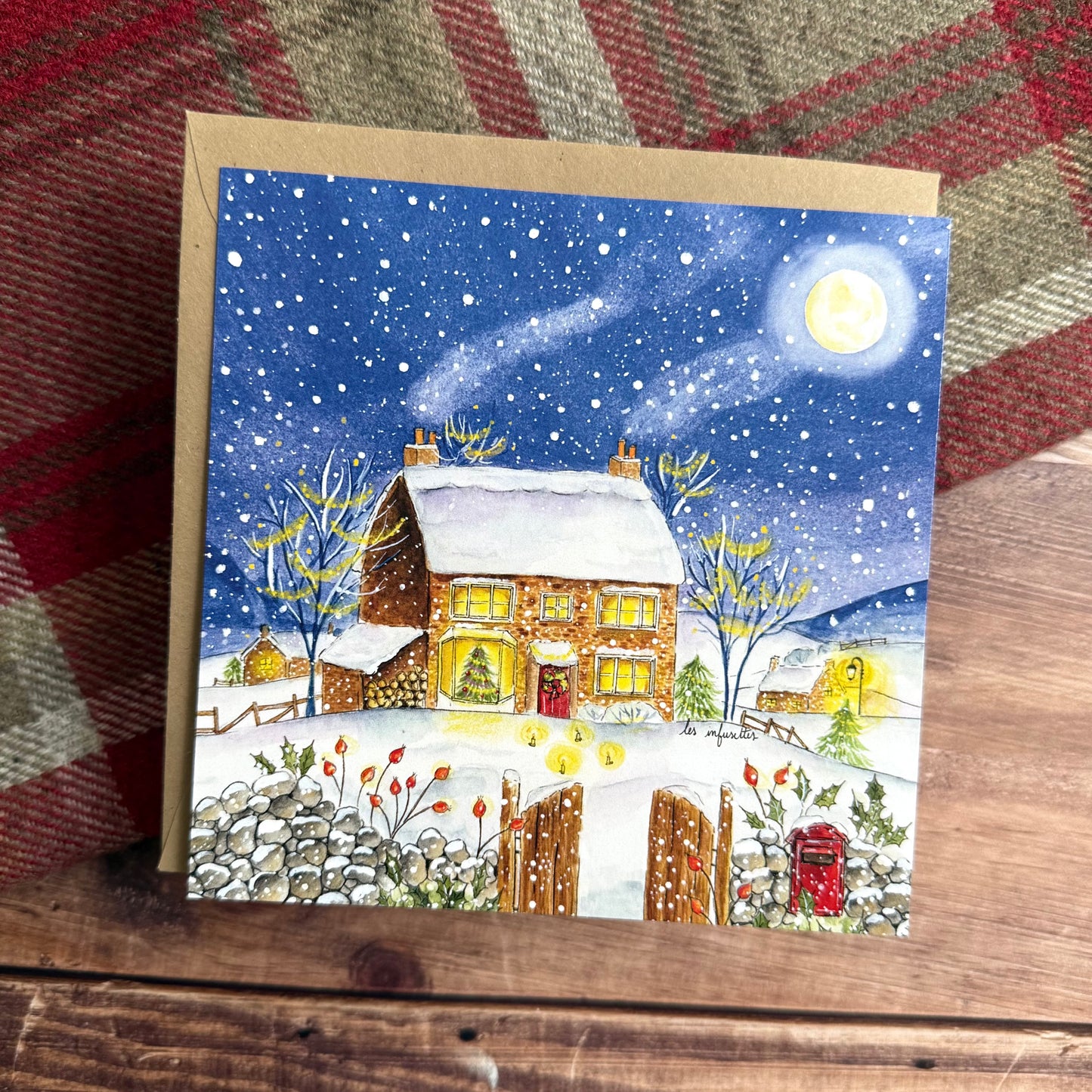 Carte - Cottage sous la neige