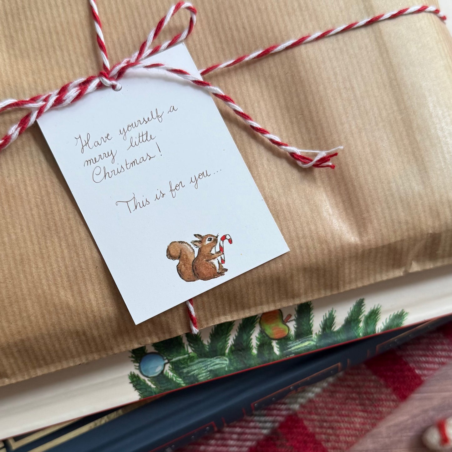 Étiquettes cadeaux - Petit écureuil (lot de 5)