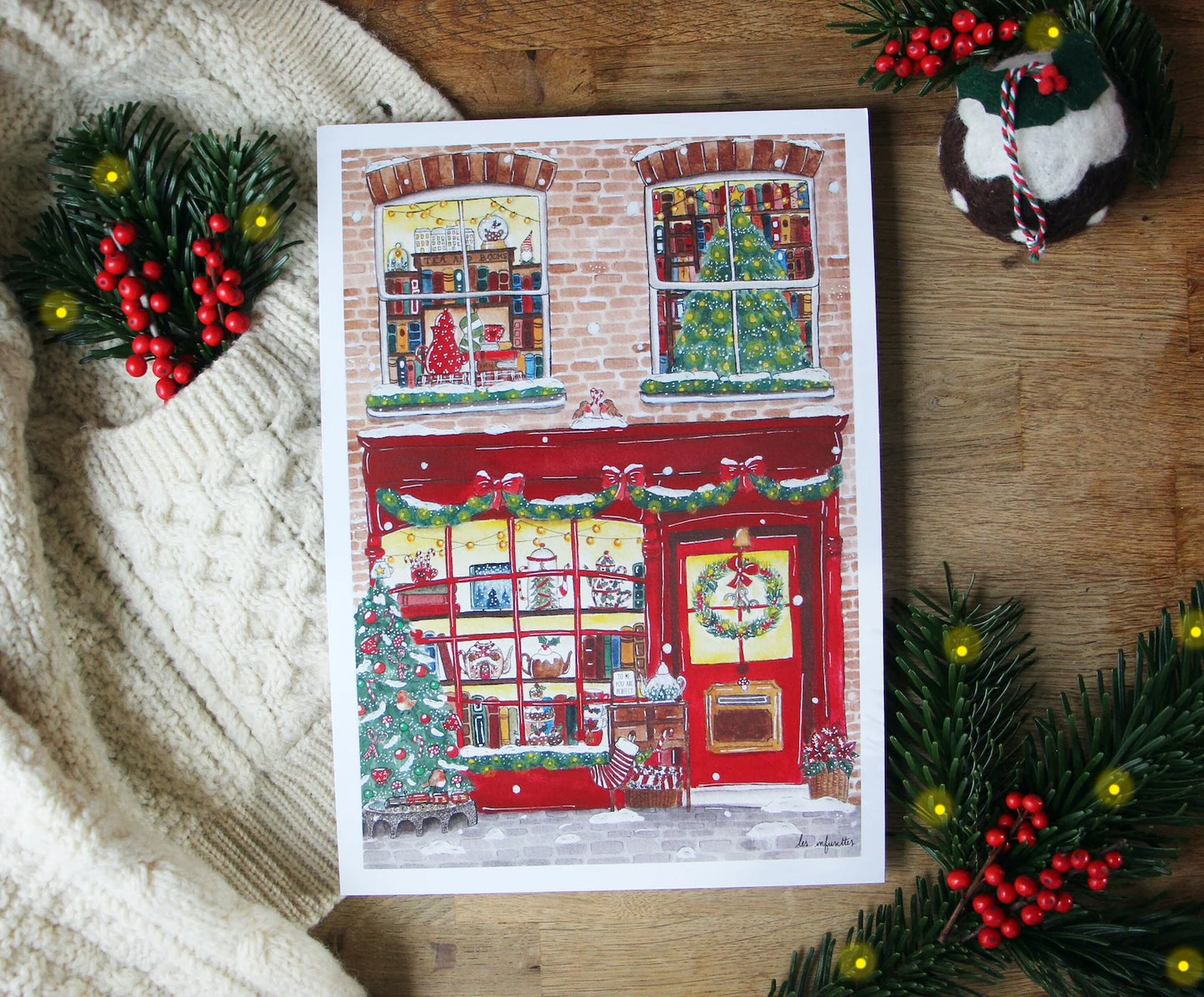 Affiche - Salon de thé littéraire de Noël