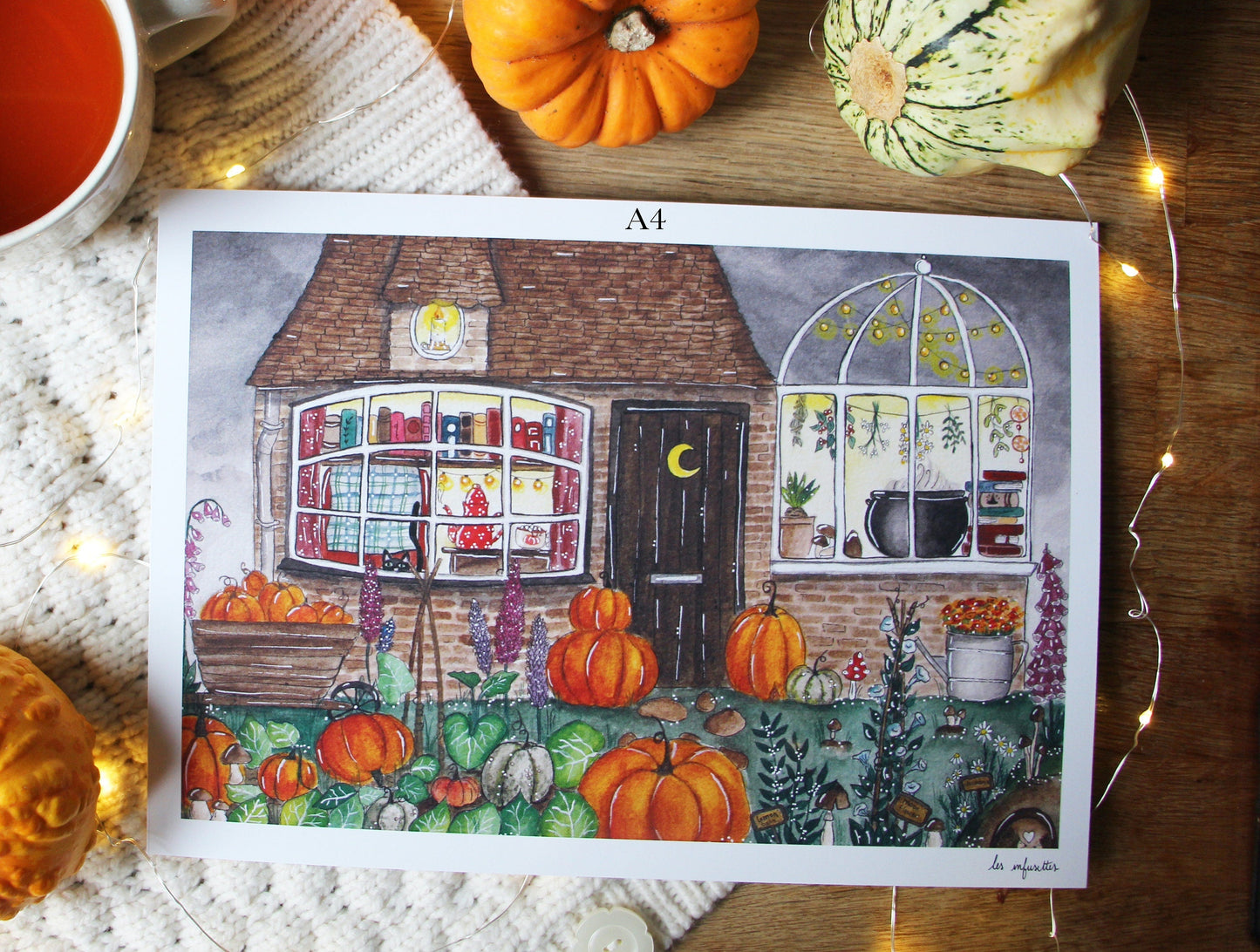 Affiche - Petit Cottage d'Automne