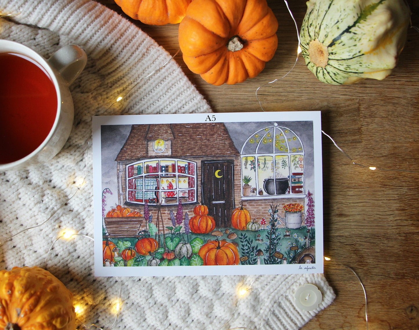 Affiche - Petit Cottage d'Automne
