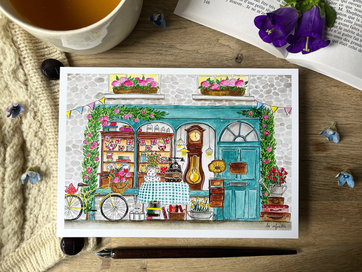 Affiche - La Petite Boutique d'Antiquités
