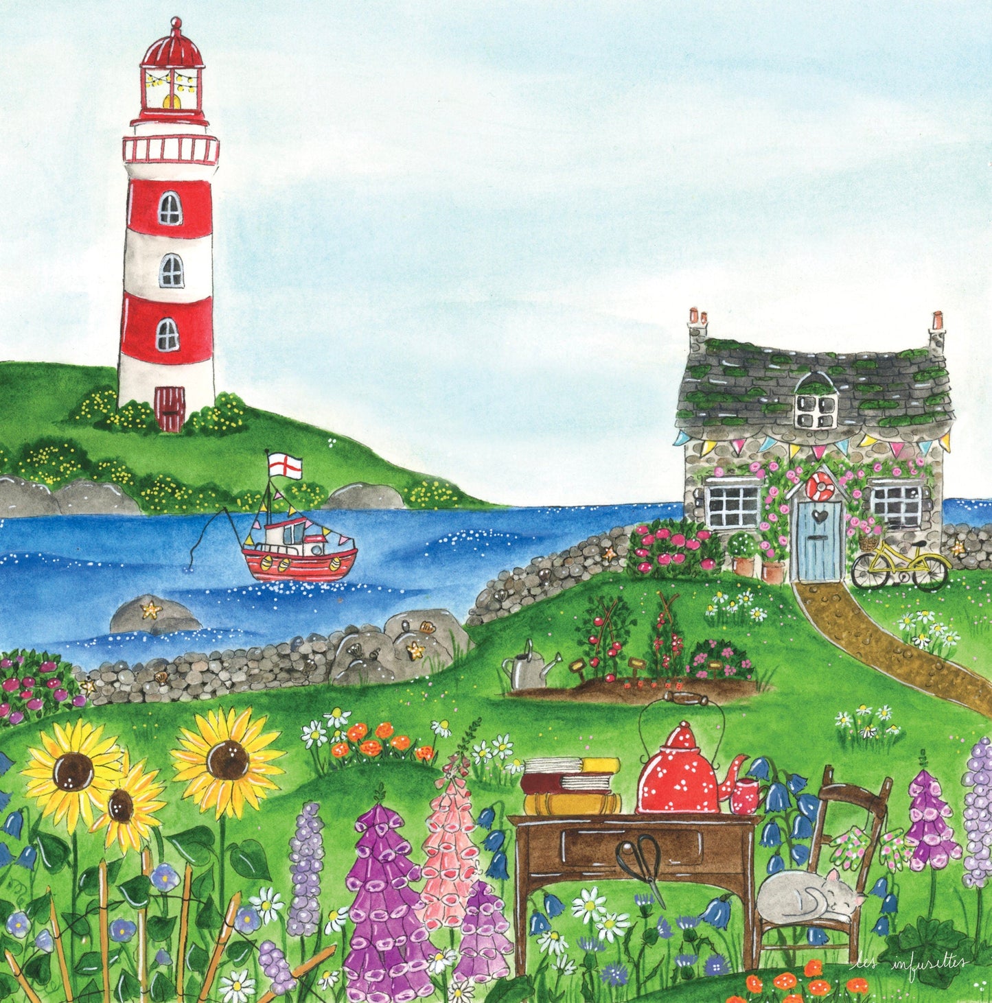 Affiche - Le cottage au bord de l'eau