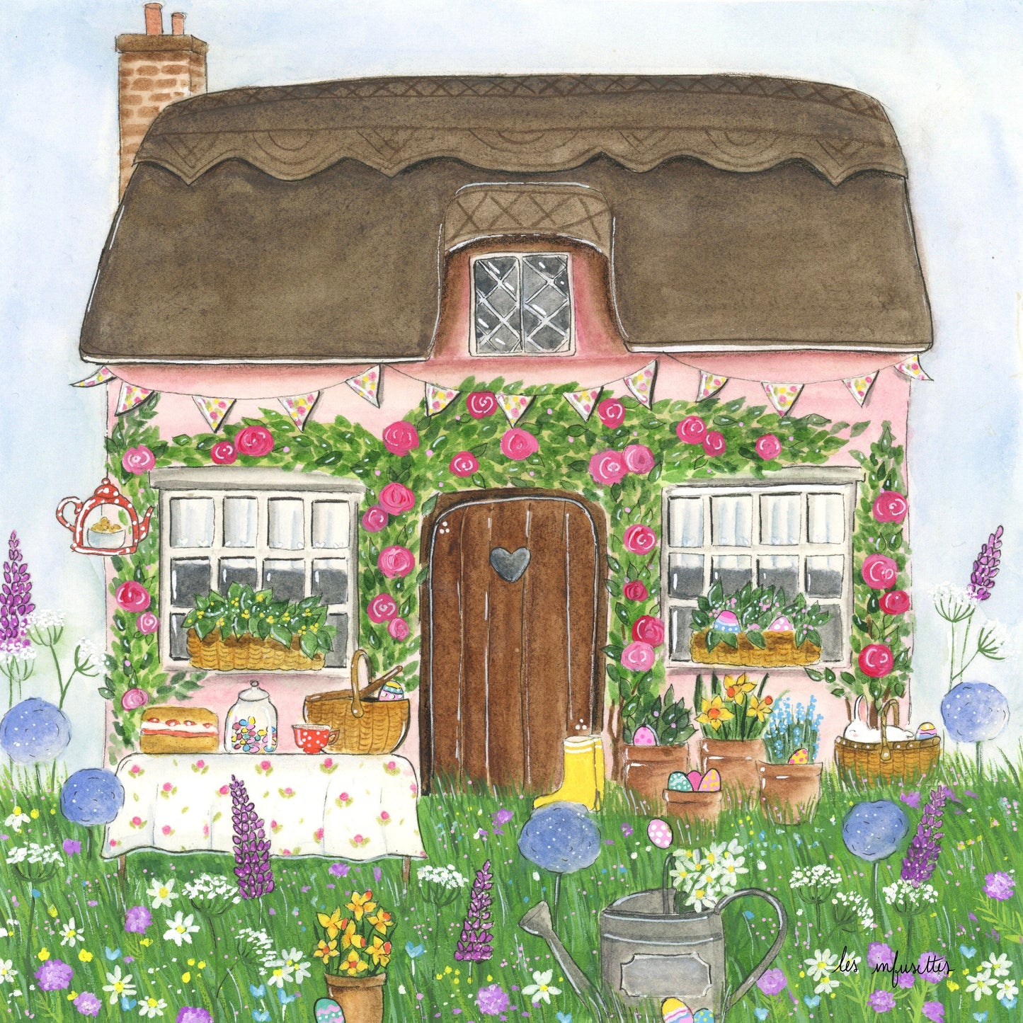 Affiche - Le cottage du lapin blanc