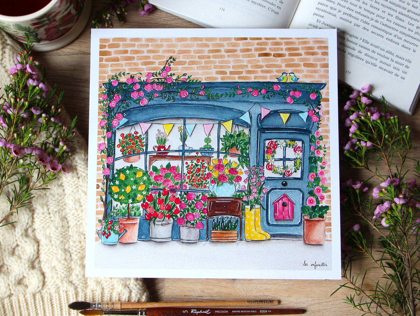 Affiche - La petite boutique de fleurs