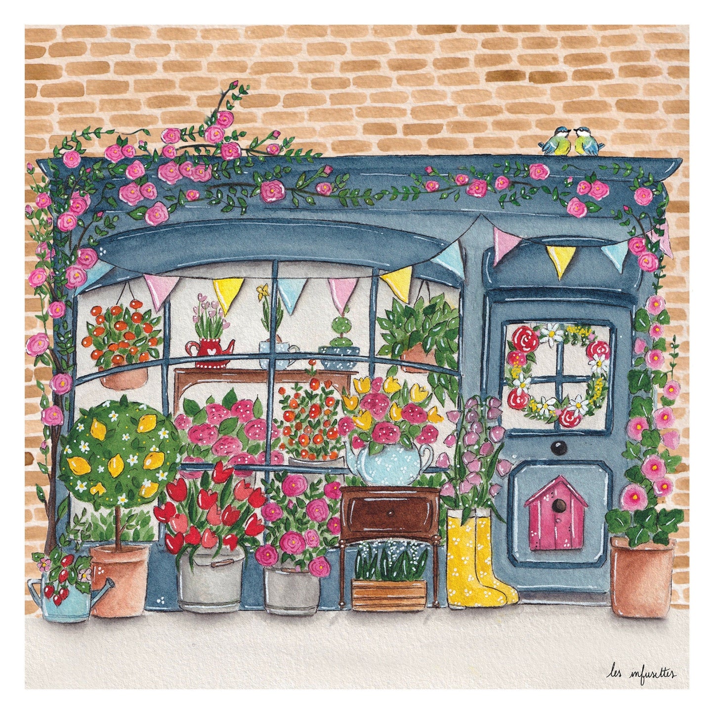 Affiche - La petite boutique de fleurs