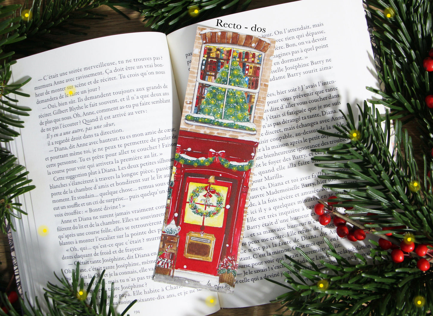 Marque Page - Salon de Thé Littéraire de Noël