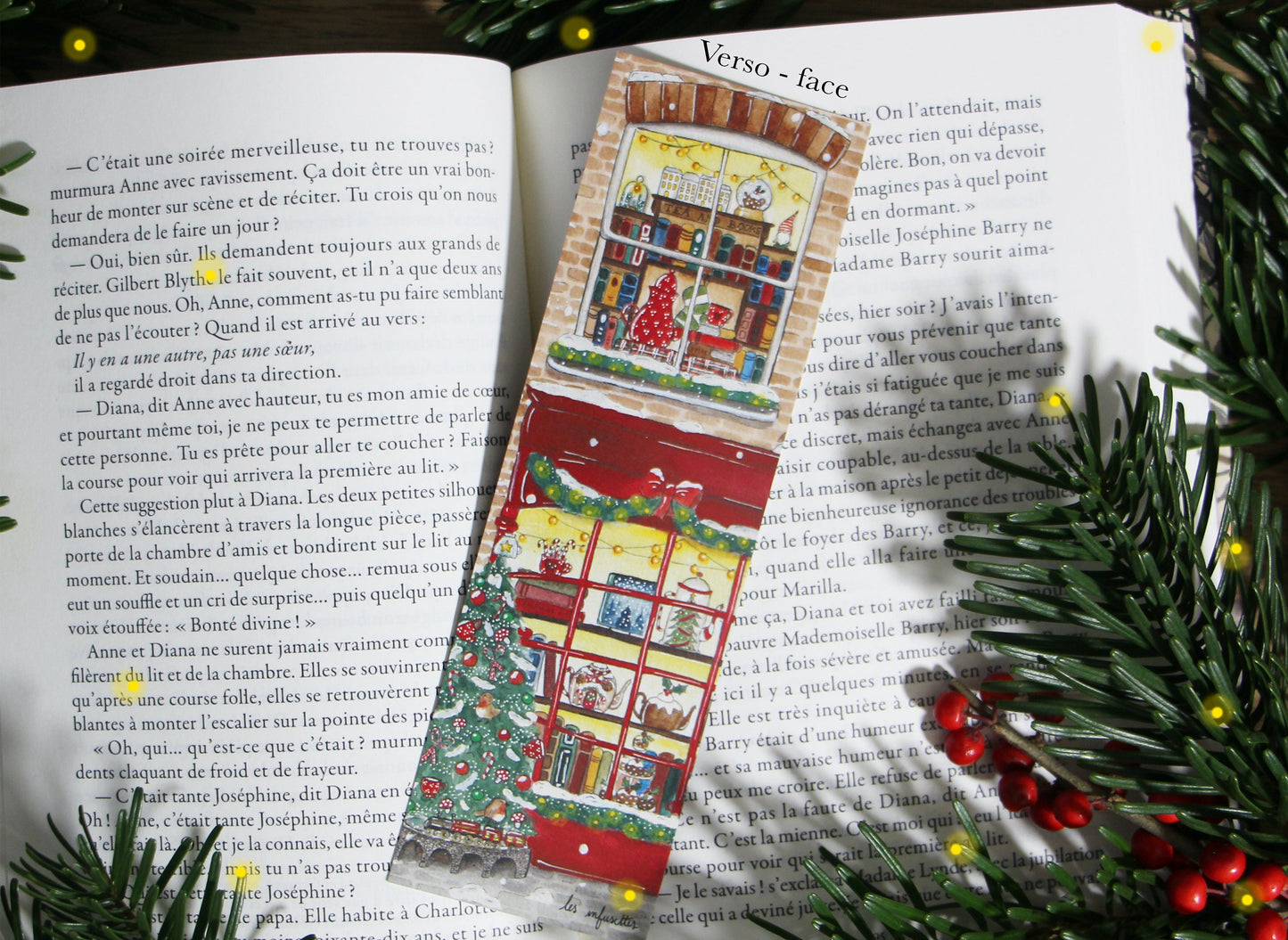 Marque Page - Salon de Thé Littéraire de Noël