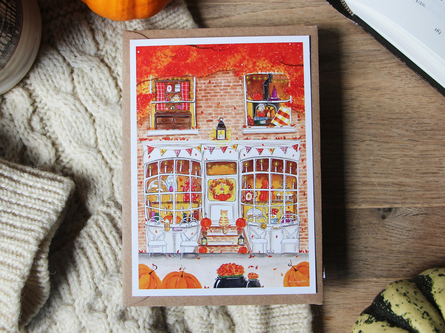 Carte - Journée d'automne au salon de thé
