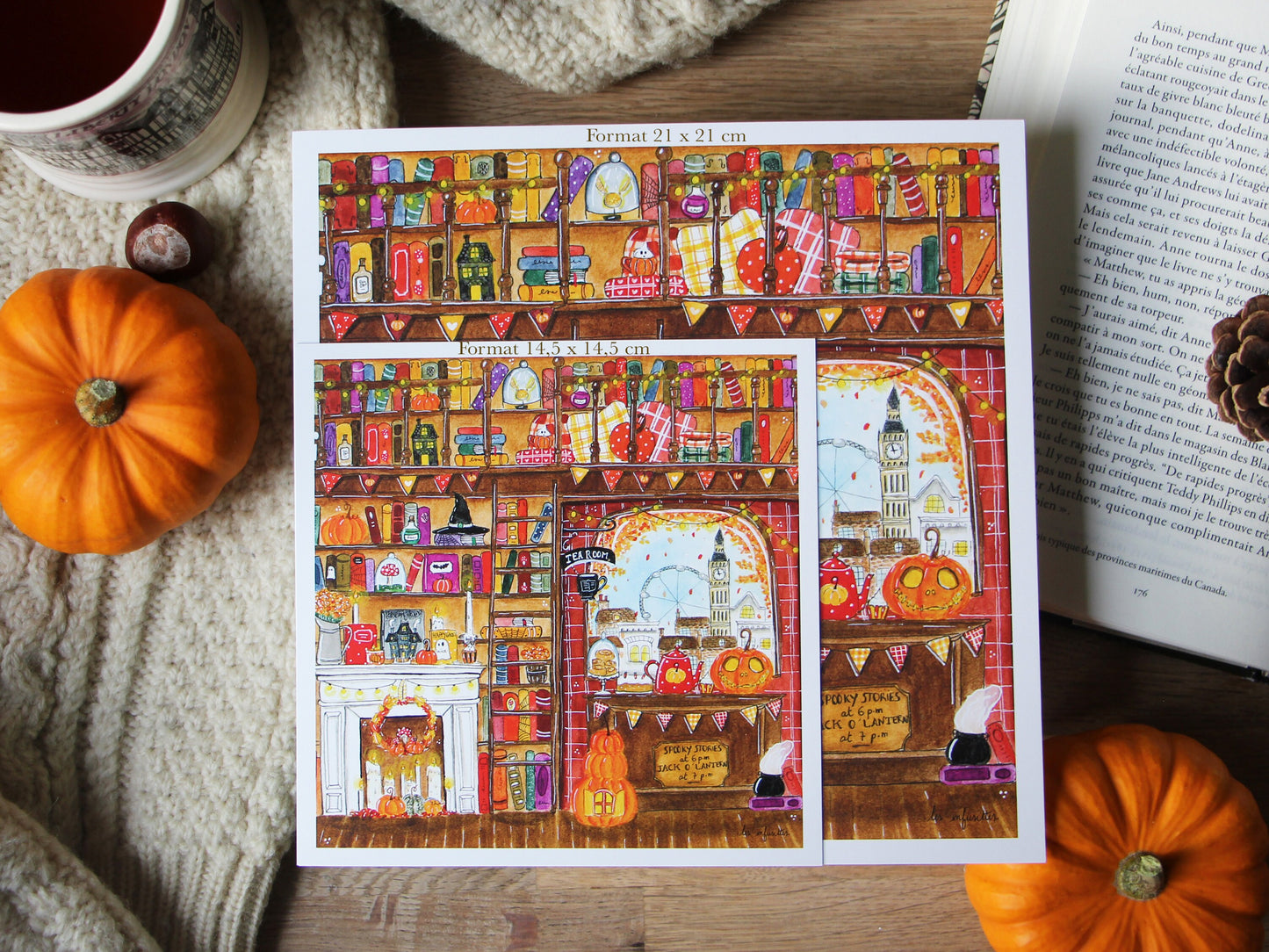 Map - Autumn day at the bookstore