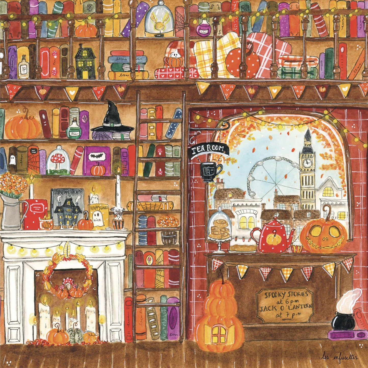 Map - Autumn day at the bookstore