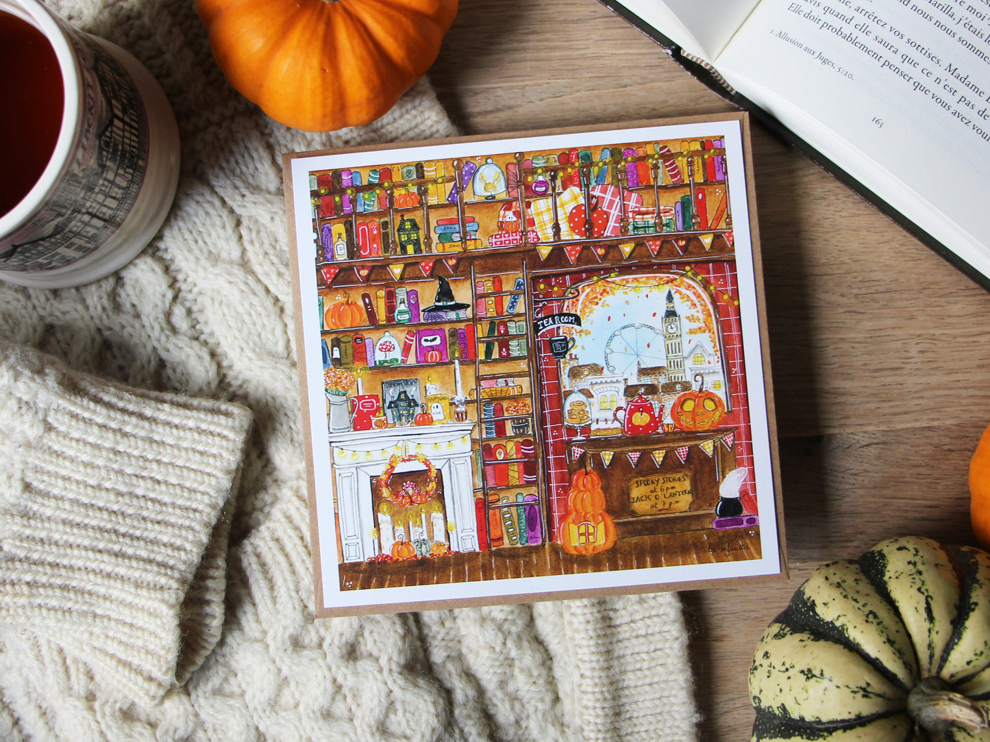 Map - Autumn day at the bookstore