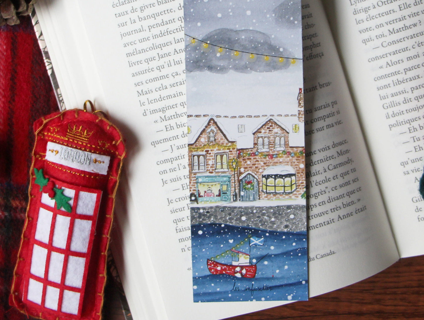 Bookmark - Scottish Snowflakes