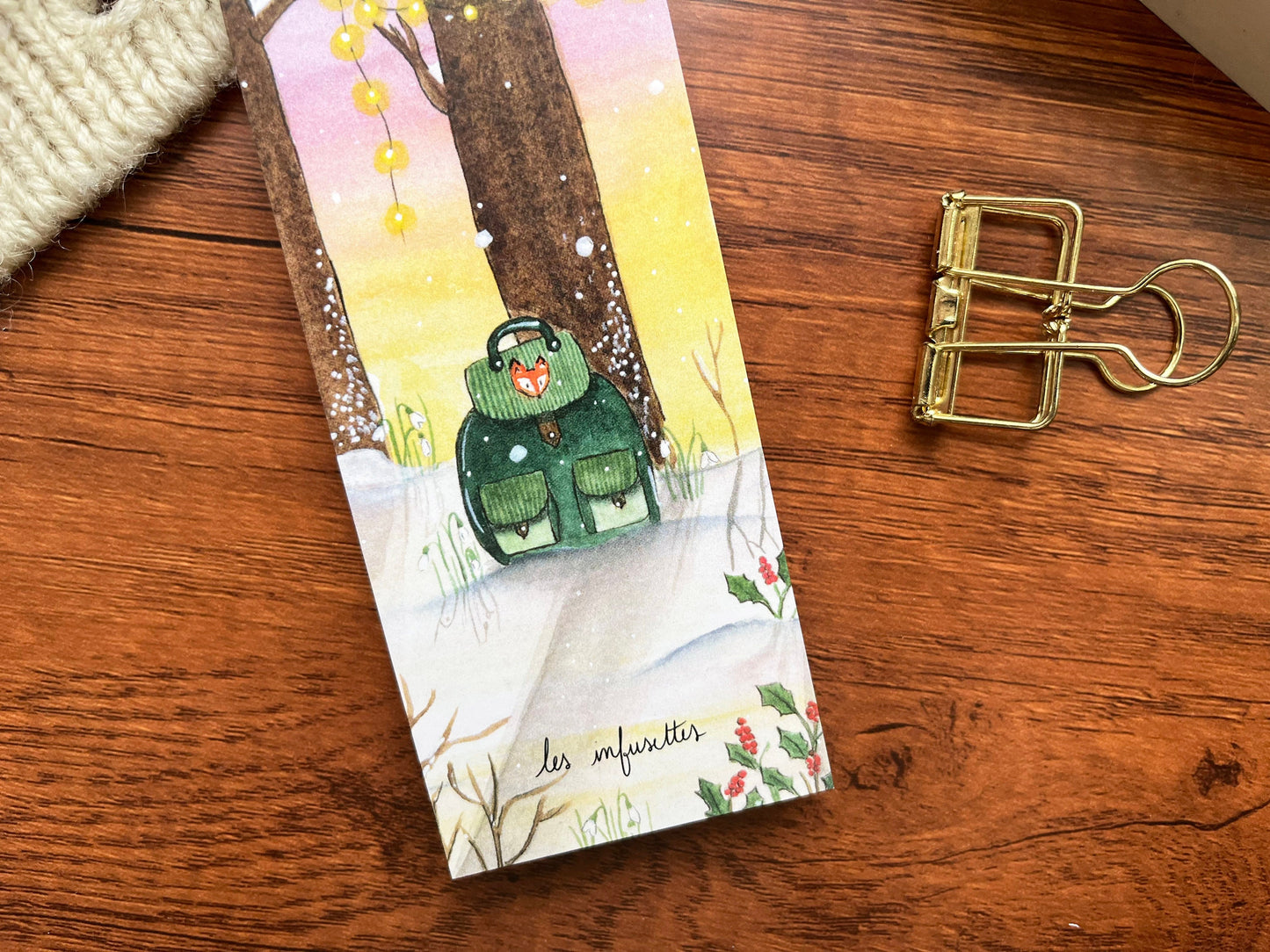 Bookmark - Snowy Getaway