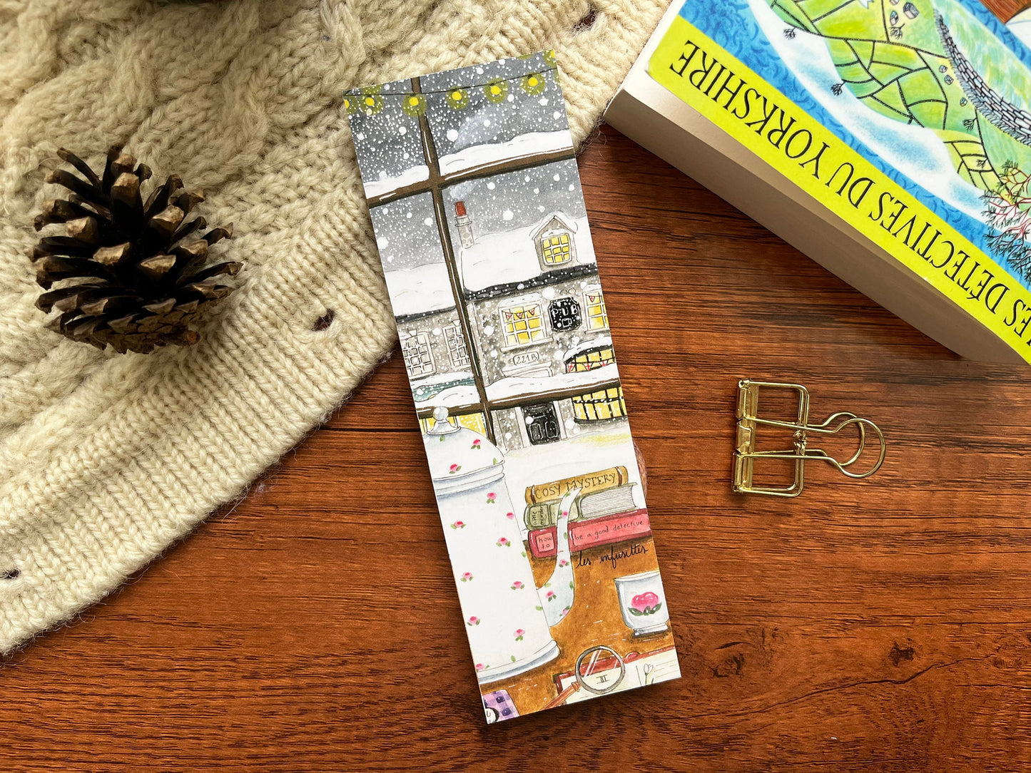 Bookmark - Cozy winter mystery