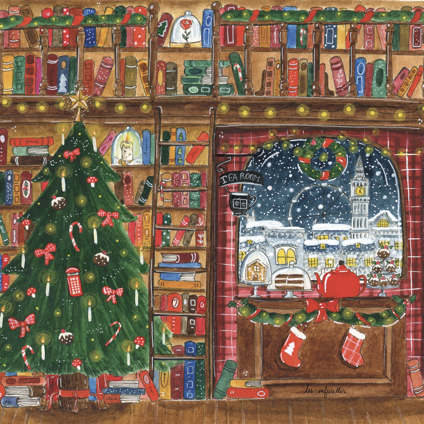 Affiche - Noël à la librairie