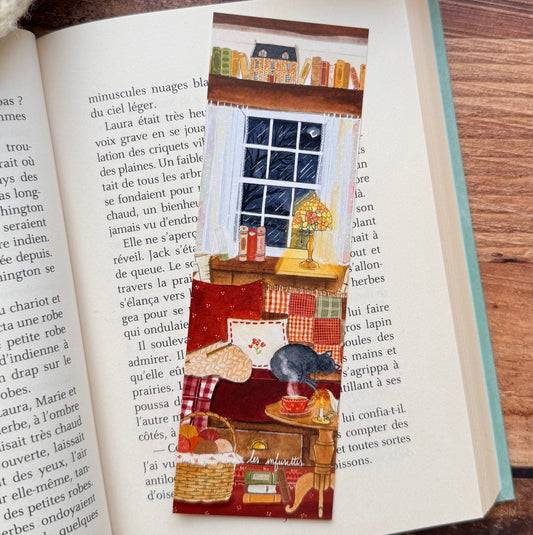 Marque Page - Coin lecture d'automne