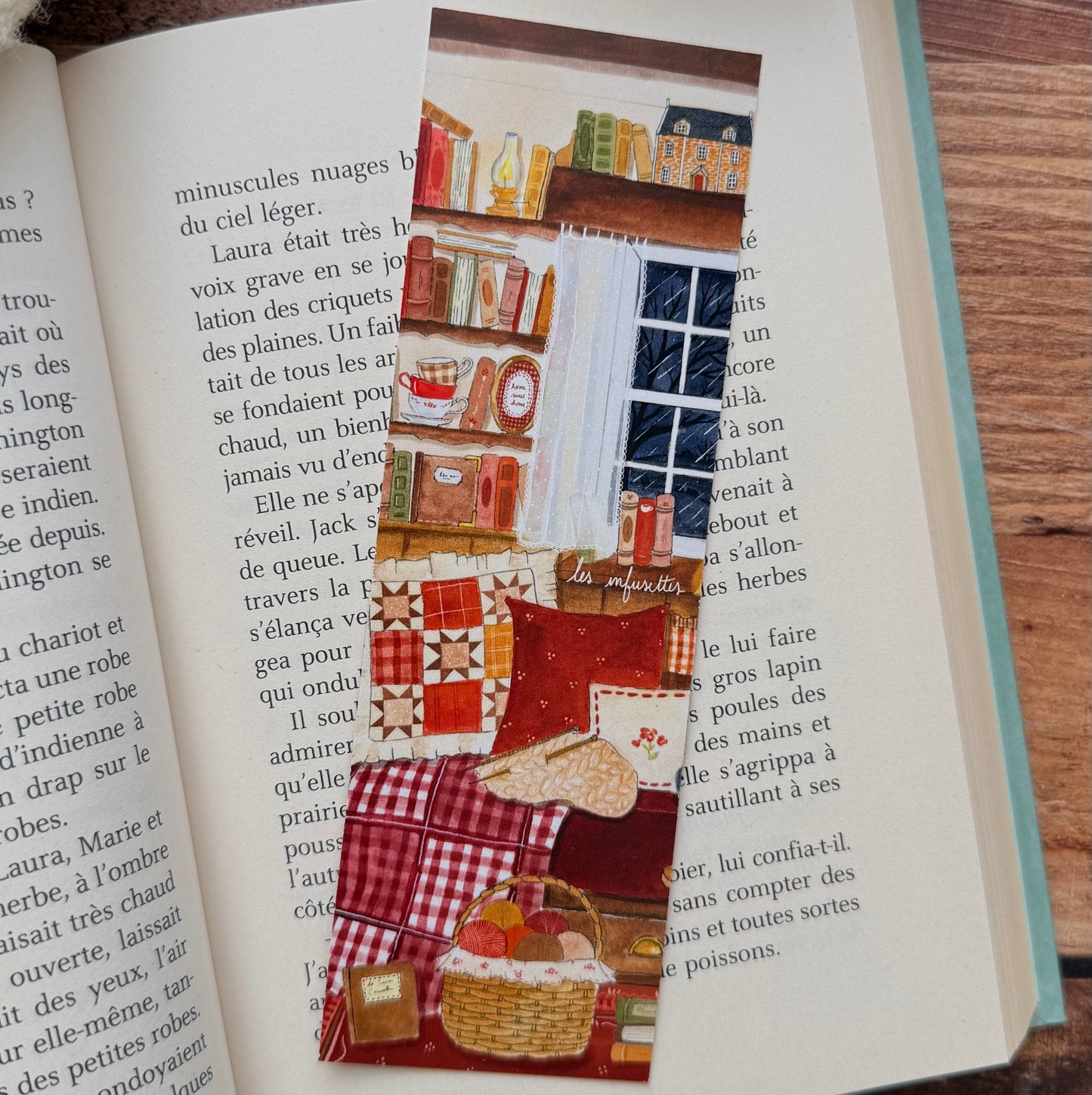 Marque Page - Coin lecture d'automne