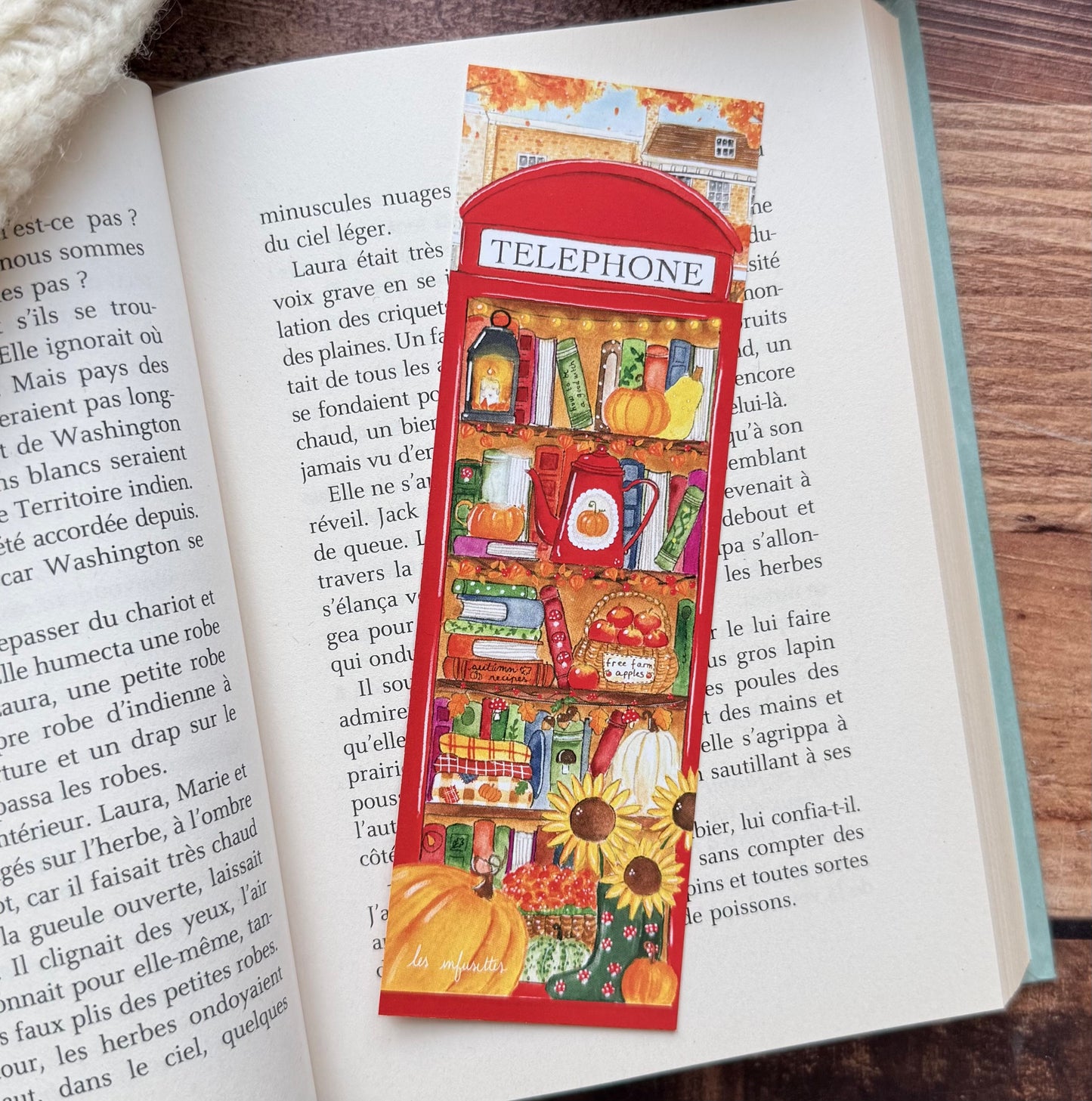 Bookmark - Autumn Literary Cabin