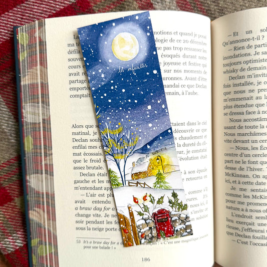 Marque Page - Cottage sous la neige