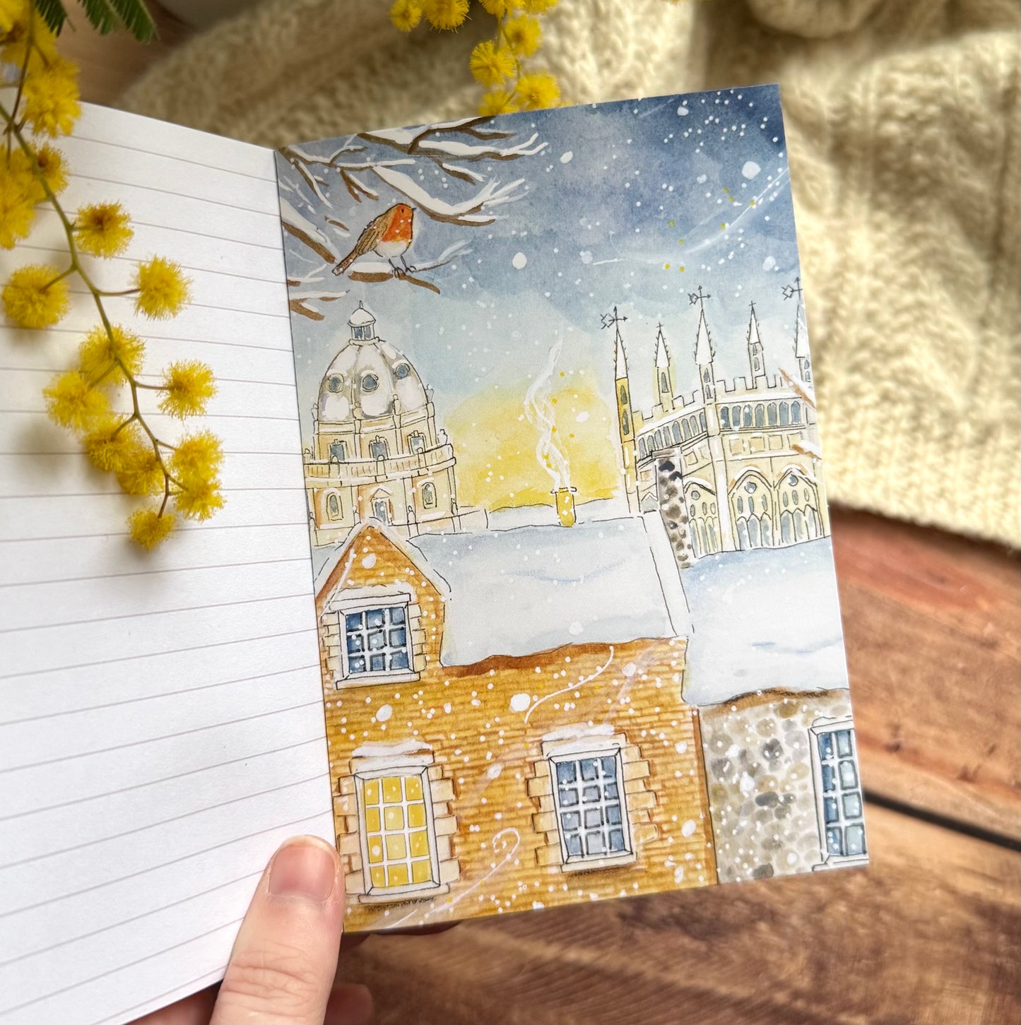 Petit carnet de notes A6 - Oxford sous les flocons (EDITION LIMITEE)