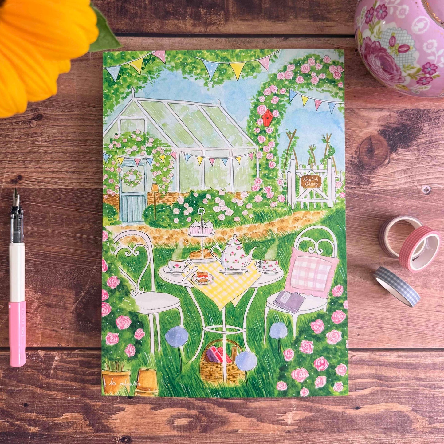 Affiche - Afternoon tea au jardin