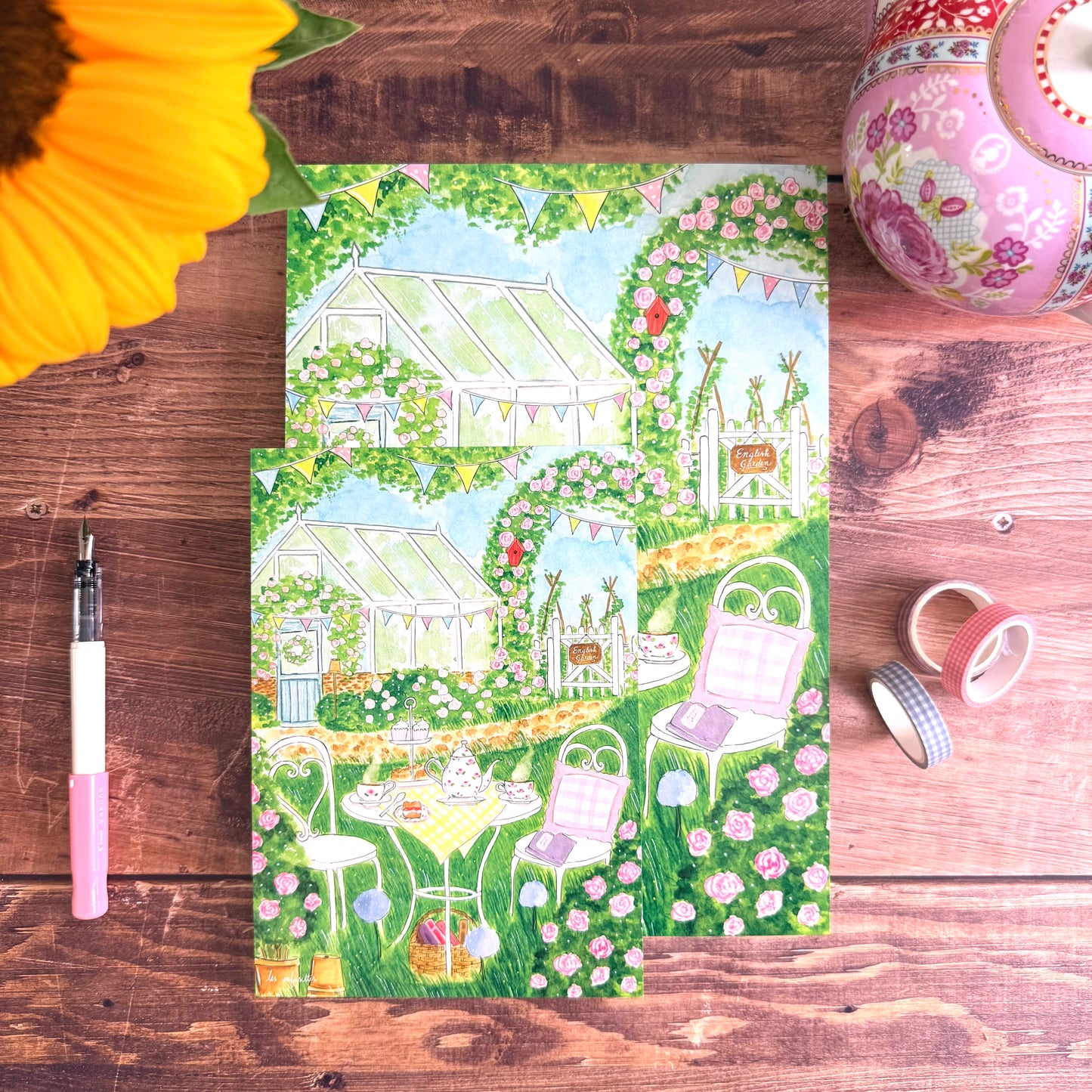 Affiche - Afternoon tea au jardin