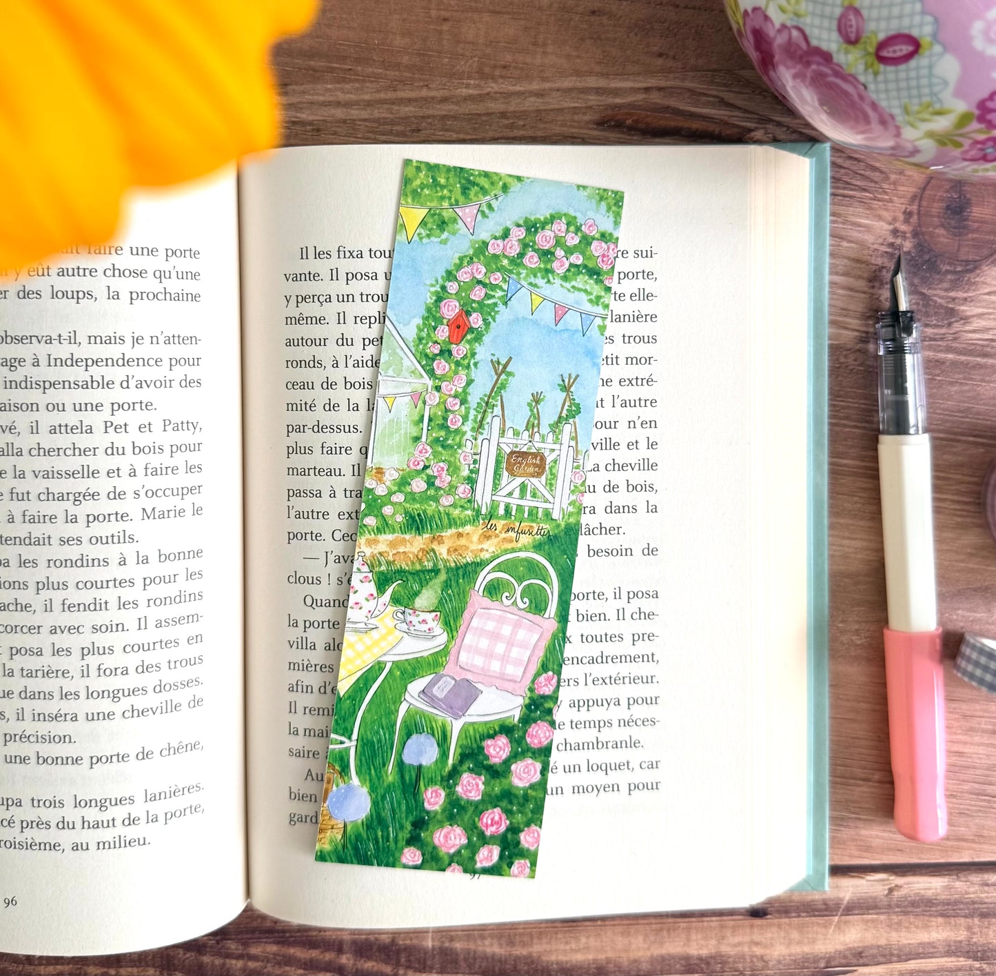Marque Page - Afternoon tea au jardin