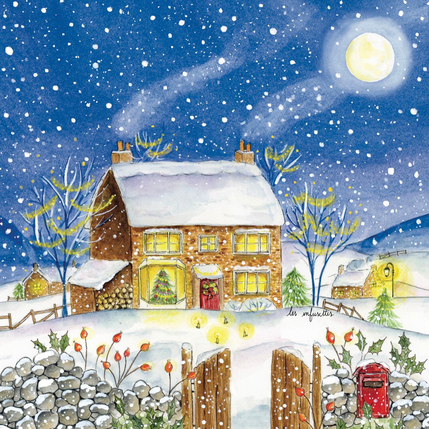 Poster - Christmas at the bookstore