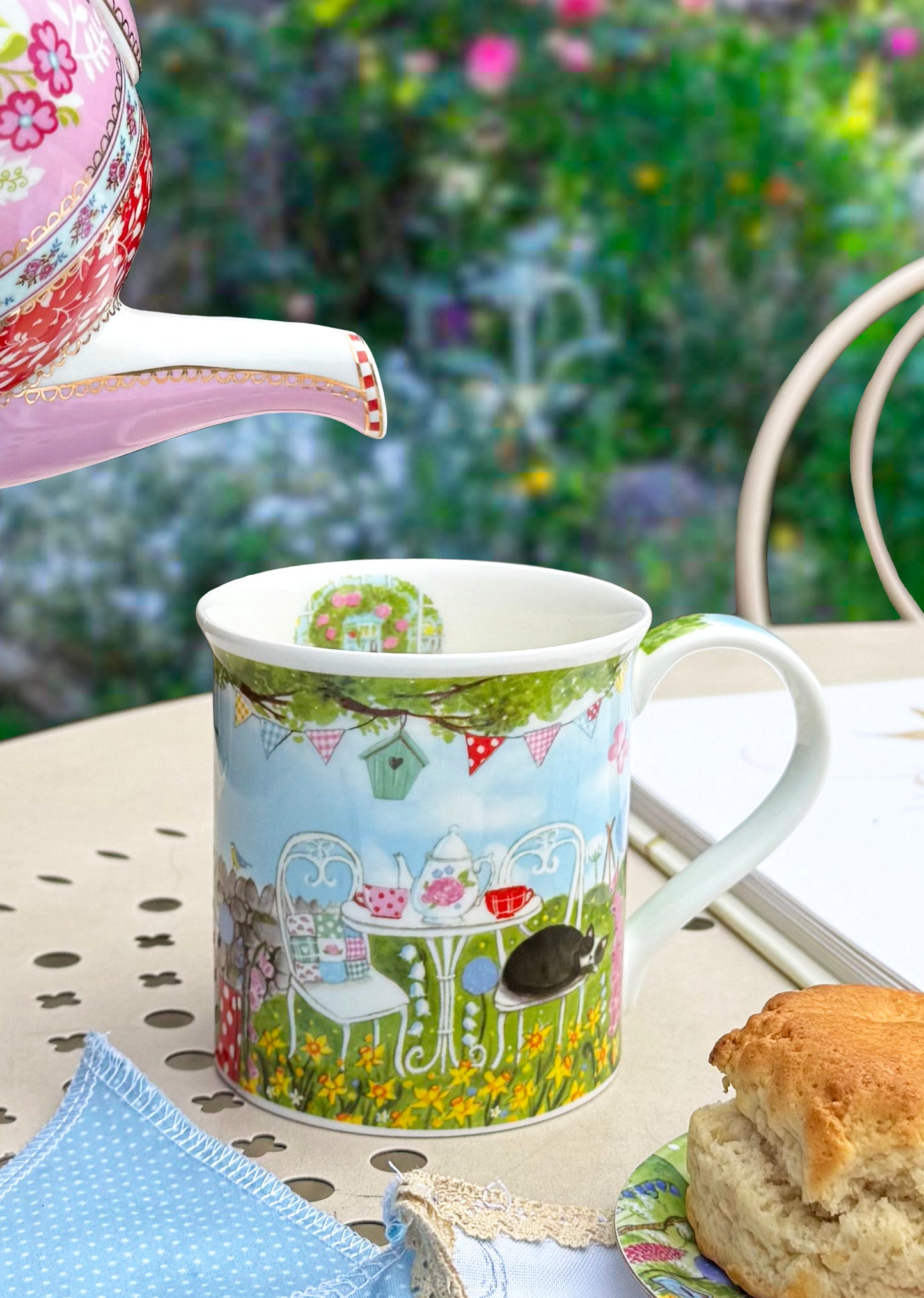 The 5 O'clock teatime - Mug "Jardin Romantique"