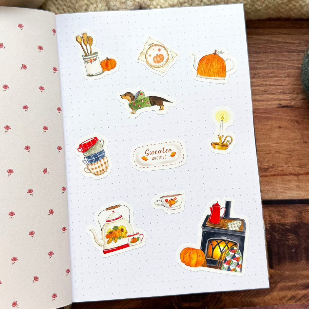 Planche de stickers A6 (petit) - Sweater Weather